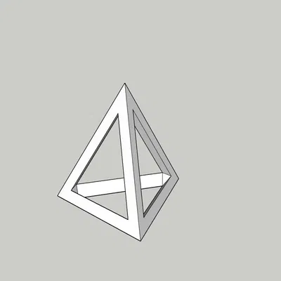 Void 3 mặt kim tự tháp 10x10x10 cm