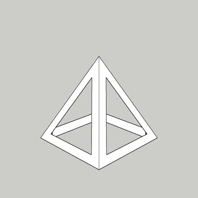 Void Kim tự tháp 10x10x10 cm