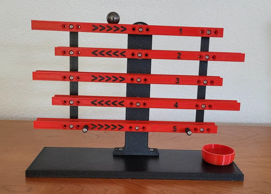 Trò chơi kỹ năng với một quả bóng và đường ray xếp tầng - Image 1