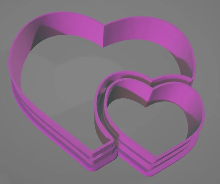 Máy cắt cookie Valentine - trái tim - Image 1