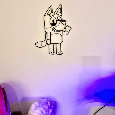 Bluey & Bingo 2D Wall Art