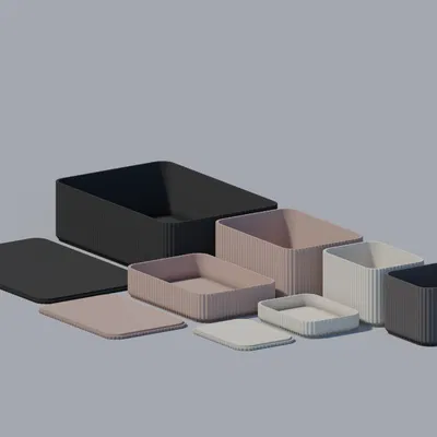 Bộ khay thiết kế có thể xếp chồng