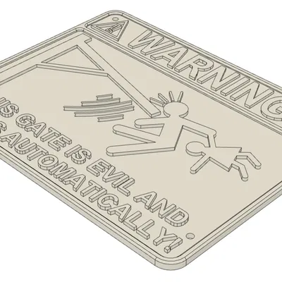 Dấu hiệu cảnh báo cho cửa nhà để xe điện/dấu hiệu cảnh báo cho cửa nhà để xe điện