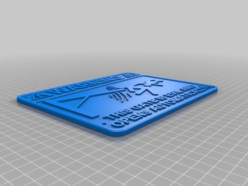 Dấu hiệu cảnh báo cho cửa nhà để xe điện/dấu hiệu cảnh báo cho cửa nhà để xe điện - Image 5