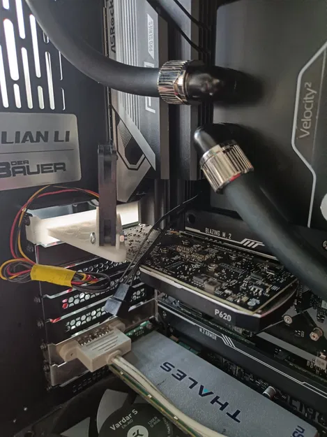 Quạt 6cm cho VRM và chipset bằng cách sử dụng khung khe PCIe. - Image 2