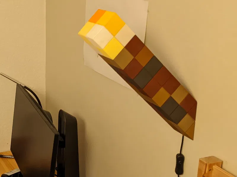 Đèn tường ngọn đuốc Minecraft - Image 1