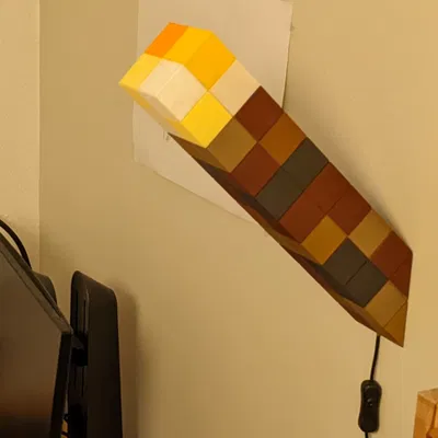 Đèn tường ngọn đuốc Minecraft