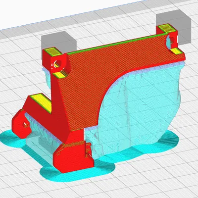 Giá treo máy đùn được điều chỉnh cho chuỗi cáp Ender 3 S1