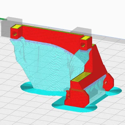Giá treo máy đùn được điều chỉnh cho chuỗi cáp Ender 3 S1