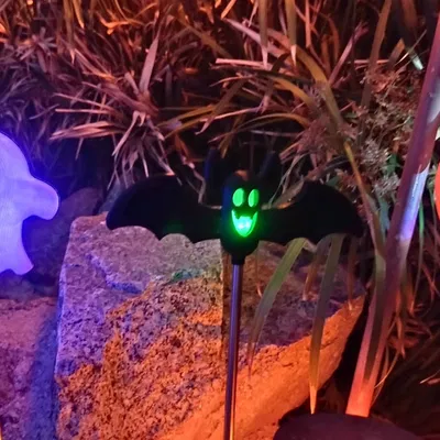 Halloween Yard Solar RGB LED Toppers (Ghost, Bat và Jack-O-Lantern)
