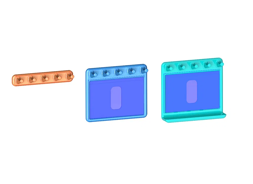 Giá đỡ khóa từ tính với khung ảnh 4x6 (cho 5 phím) - Image 2