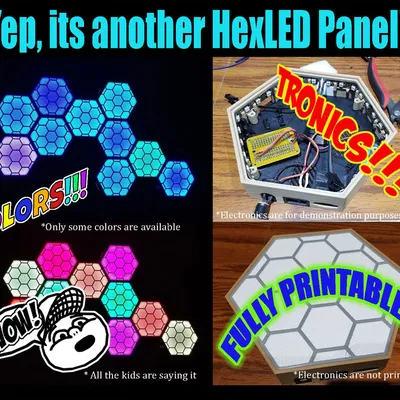 Đúng, nó là một hexled khác - bảng điều khiển nanoleaf! (với tệp bước)