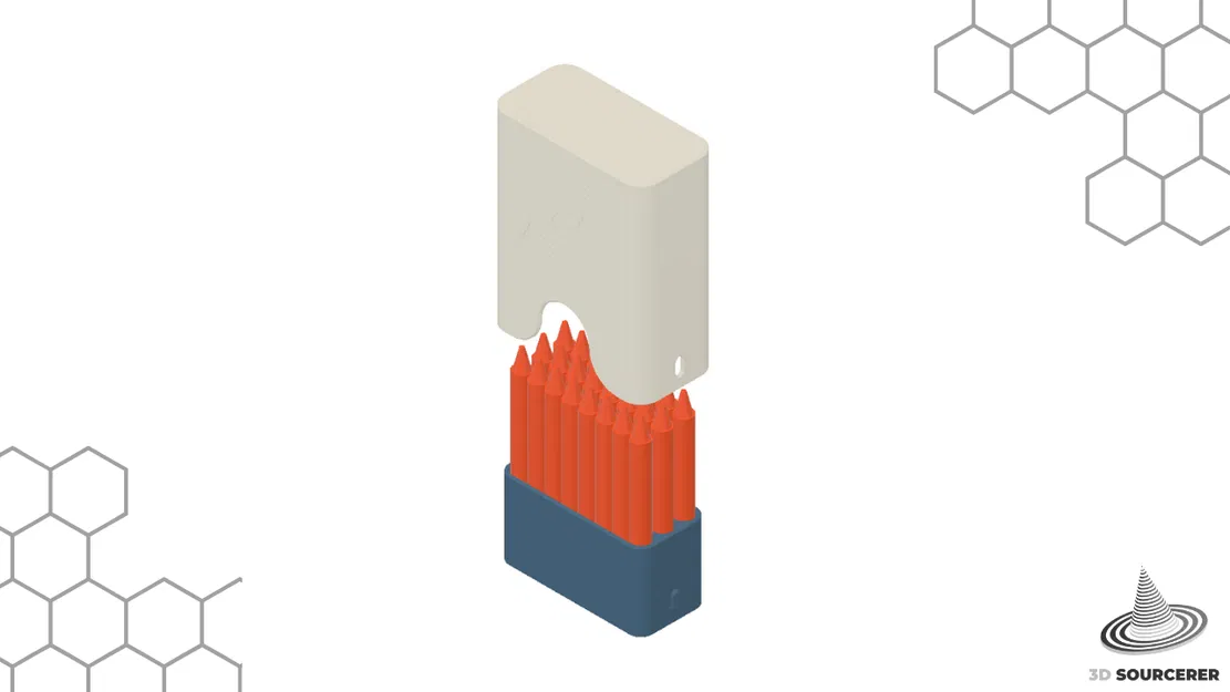 Trở lại trường học: Vỏ bút chì cho 24 gói bút màu - Image 1