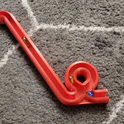 Chạy bằng đá cẩm thạch từ tính: Vòng lặp phẳng đơn