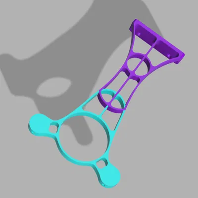 Chân kệ dây tóc gắn dưới Desk