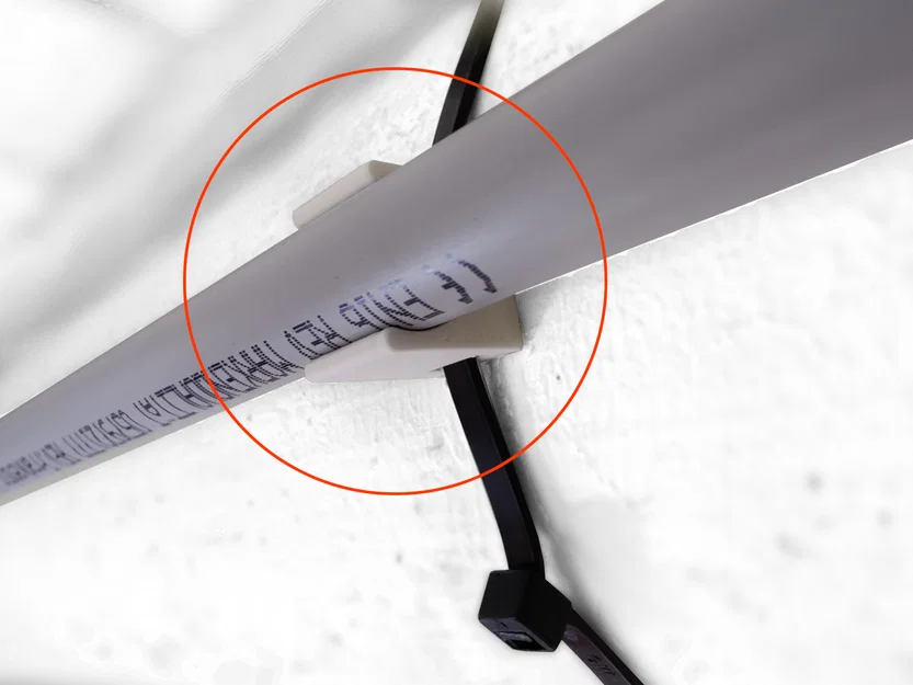 Clip ống 16mm đến ziptie | Clip ống cáp 16mm cho dây cáp - Image 1