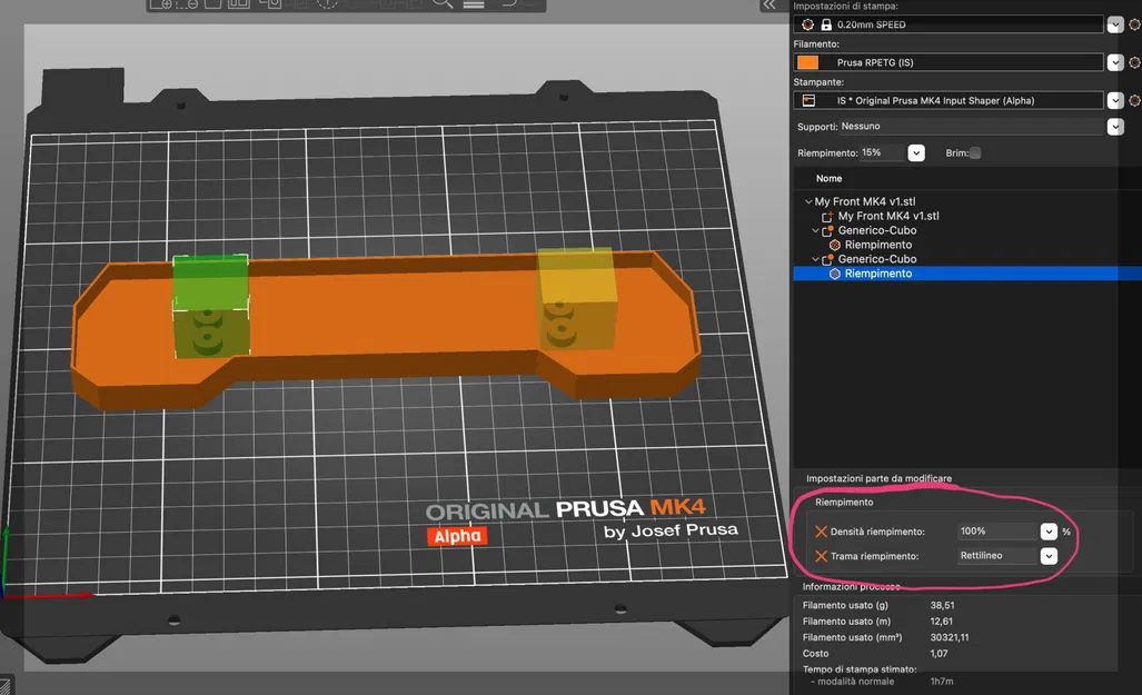 Bảng điều khiển phía trước MK3 - MK4 dễ dàng tùy chỉnh cho Prusaslicer - Image 9