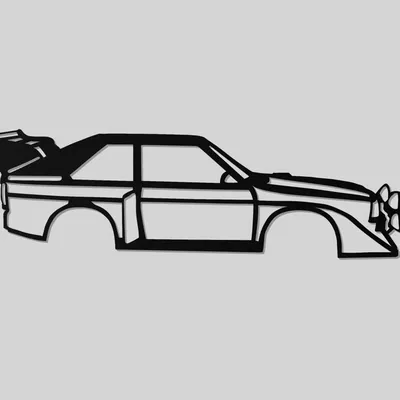 Audi Quattro S1 2D Wall Art