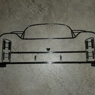 Hình bóng phía trước của porsche missionx