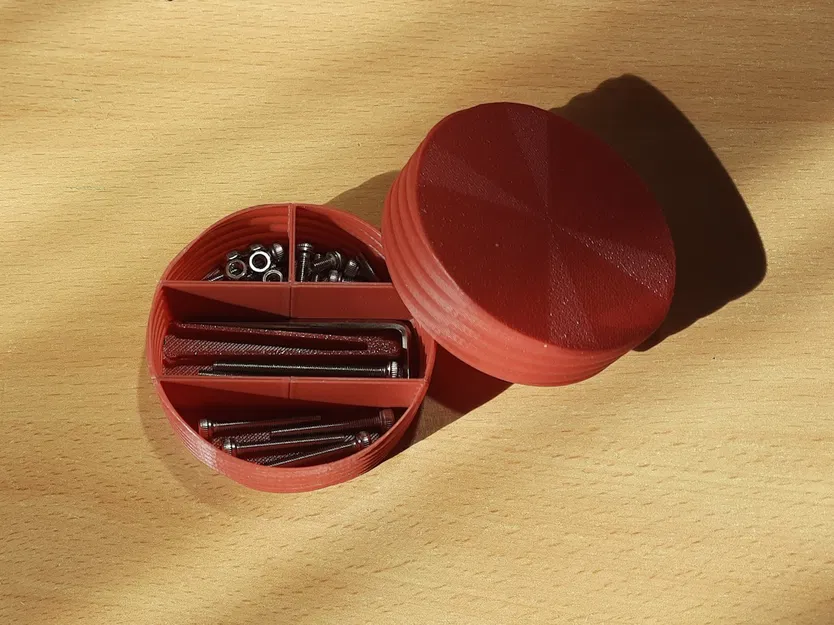 Hộp đựng vít chế độ bình hoa nhanh với các ngăn 1/3/4/5 và một vòng xoắn - Image 1