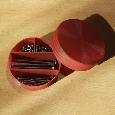 Hộp đựng vít chế độ bình hoa nhanh với các ngăn 1/3/4/5 và một vòng xoắn