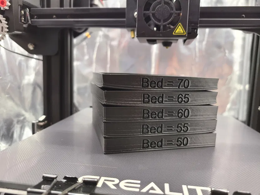 Kiểm tra nhiệt độ cong vênh trên giường (PLA) - Image 2