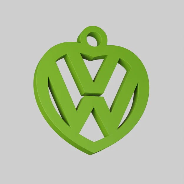 Keychain trái tim Volkswagen - Image 1