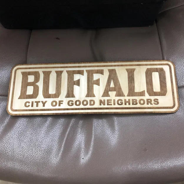 Buffalo Train Sign 3D hoặc laser - Image 2