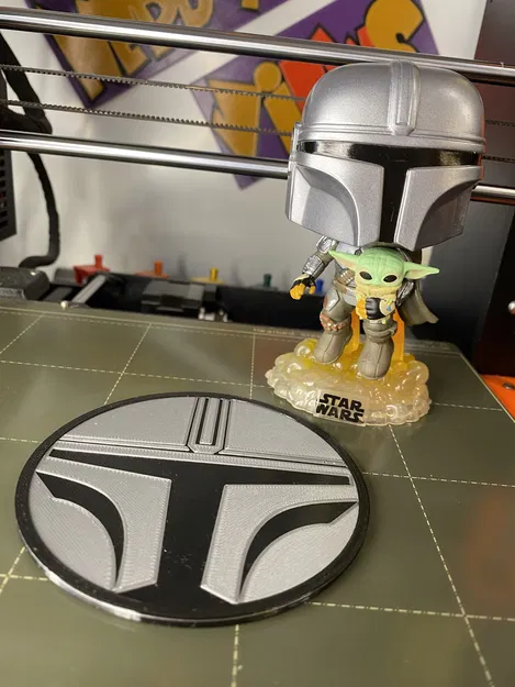 Mandalorian Coaster Funko Style - Image 3