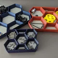 Bộ tổ chức phần khay hex có thể xếp chồng - Thumbnail 1