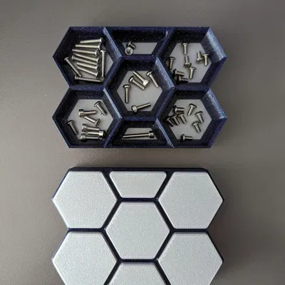 Bộ tổ chức phần khay hex có thể xếp chồng
