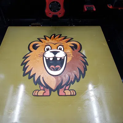 Hueforge: Sư tử hạnh phúc