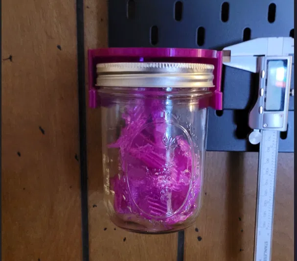 Skadis Pegboard Mason Jar Hanger - Image 1