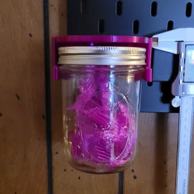 Skadis Pegboard Mason Jar Hanger