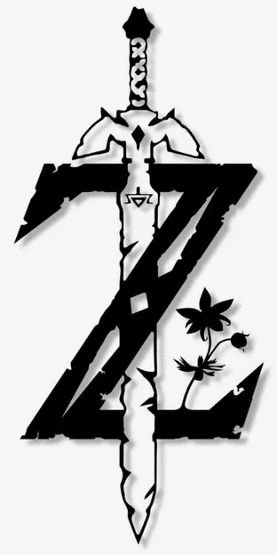 Logo Zelda Breath of the Wild Wall Art - Image 1