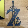 Logo Zelda Breath of the Wild Wall Art - Thumbnail 2