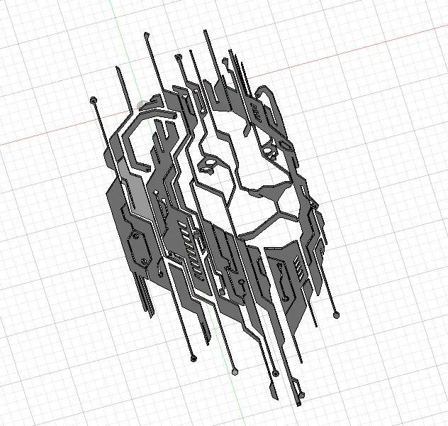 Trang trí bảng mạch in sư tử - Image 2