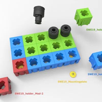 Thay đổi nhanh mô -đun Chèn giá 19mm/khay/giá đỡ