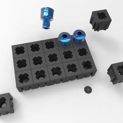 Thay đổi nhanh mô -đun Chèn giá 19mm/khay/giá đỡ