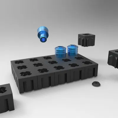 Thay đổi nhanh mô -đun Chèn giá 19mm/khay/giá đỡ