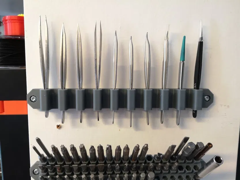 Giá đỡ gắn trên tường cho 10 nhíp - Image 1