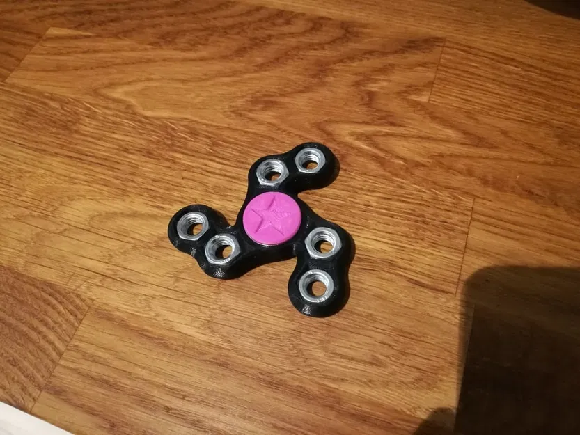 Six Nut Spinner (Tri Spinner Fidget) - Image 1