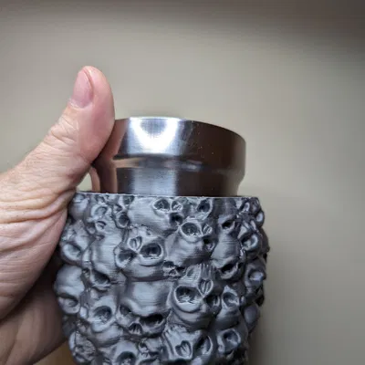 Mô hình Cúp thép 6 oz - 3 "cho các nhà thờ hex3d