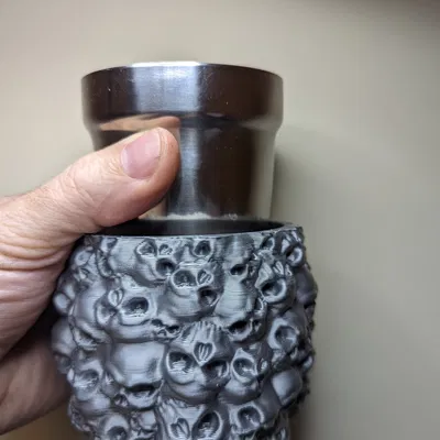 Mô hình Cúp thép 6 oz - 3 "cho các nhà thờ hex3d