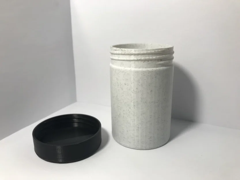 Container/bình 60 x 90mm với nắp ren - Image 1
