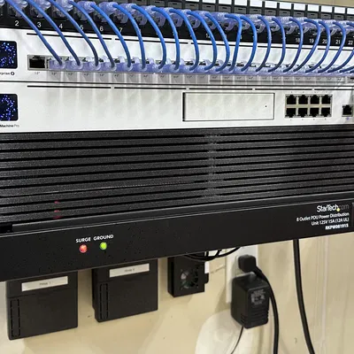 Bảng điều khiển thông hơi 2U cho kệ gắn giá 1U