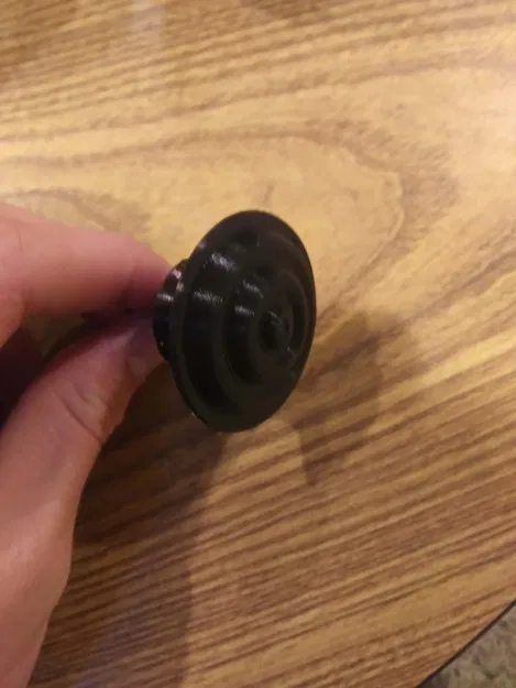 Núm ngăn kéo lượn sóng với lỗ gắn m4 - Image 1