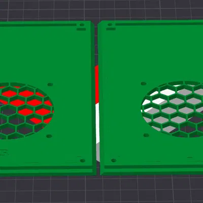 Ender 3 Trường hợp phía trước cho LIDS SKR 1.4 & RPI với quạt 60x60x15