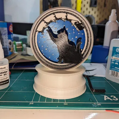 Bảng Mèo cho Quả Cầu Tuyết Cơ Khí *CÓ THỂ TÙY CHỈNH*