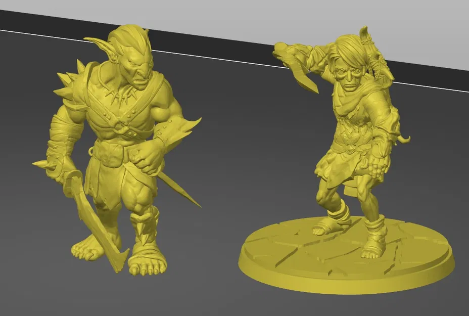 Mô hình Goblin 2X cho trò chơi bàn cờ dnd - Image 1